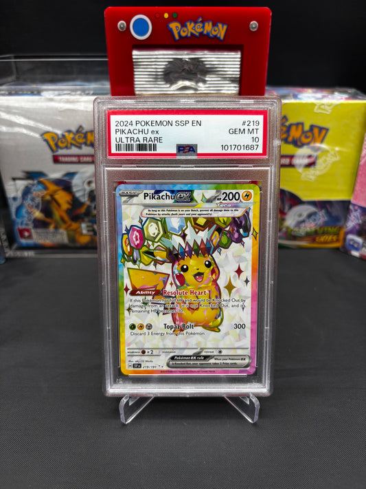 Pikachu ex #219 - PSA 10