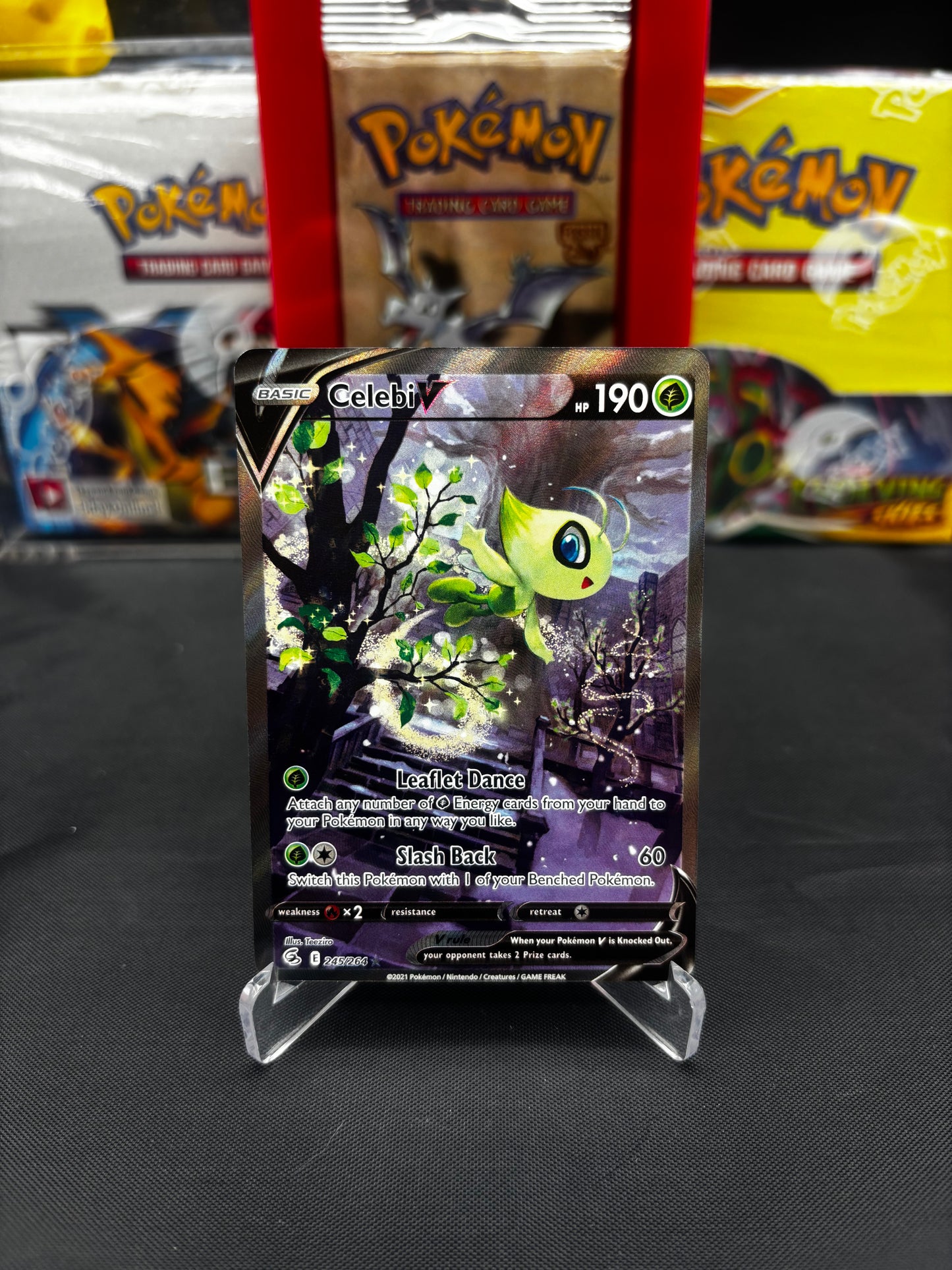 Celebi V (Alternate Full Art) - SWSH08: Fusion Strike (SWSH08)