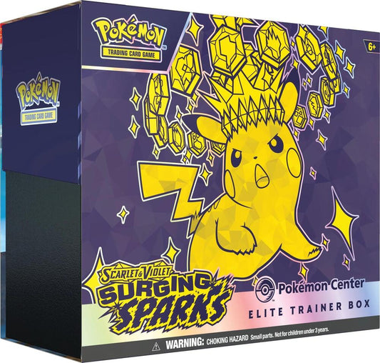 Surging Sparks Pokemon Center Elite Trainer Box (Exclusive) - SV08: Surging Sparks (SV08)