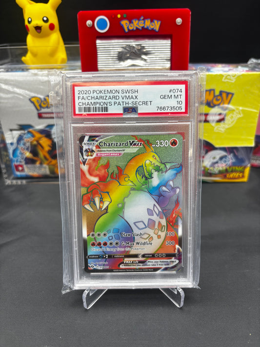 2020 Pokemon Charizard VMAX Champion's Path 74/73 PSA 10