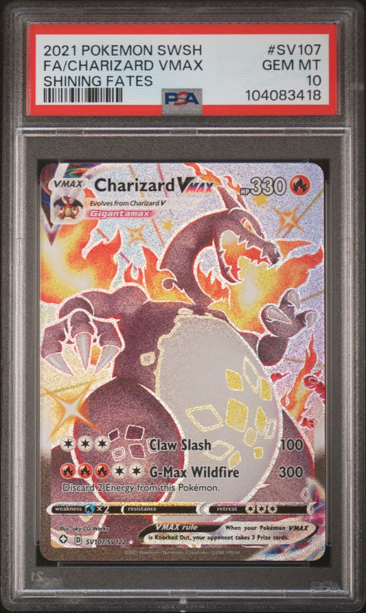 Charizard VMAX #SV107 - PSA 10