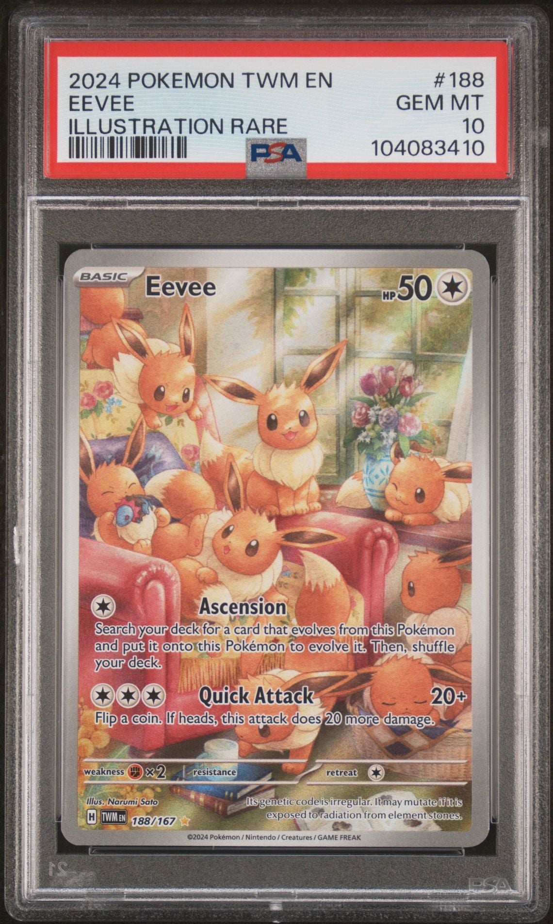 Eevee #188 -PSA 10